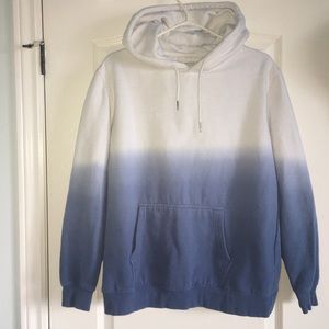 Blue and White Boyfriend style Hoodie